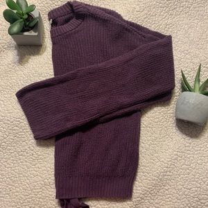 Garage Purple Knit Sweater